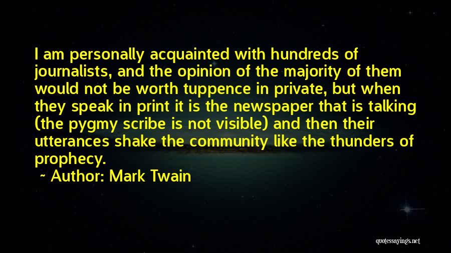 Print Media Quotes By Mark Twain