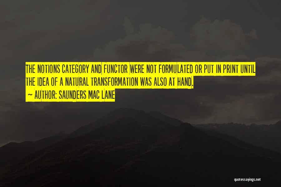 Print Quotes By Saunders Mac Lane