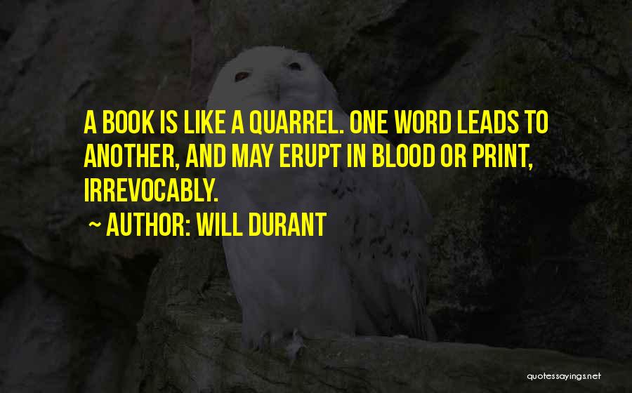 Print Quotes By Will Durant