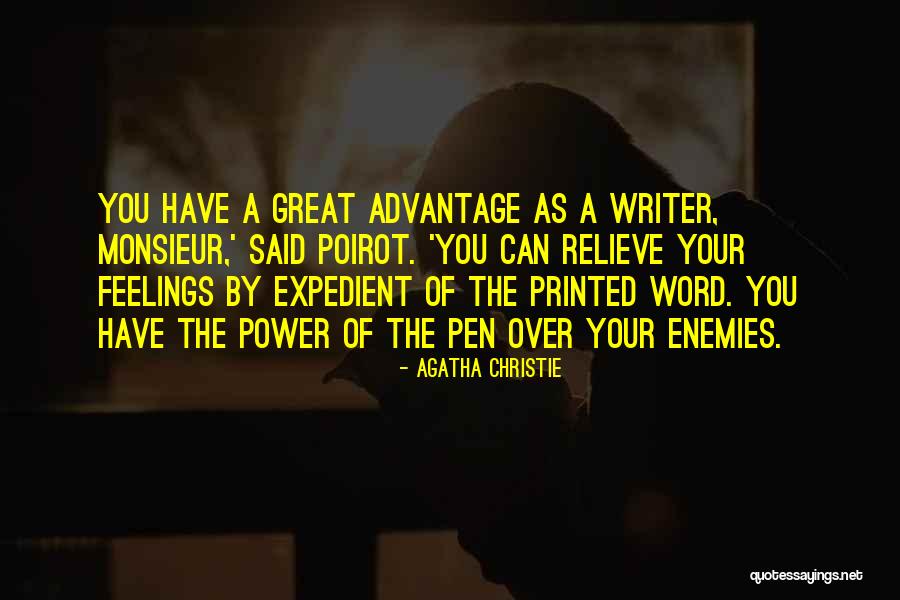 Printed Word Quotes By Agatha Christie