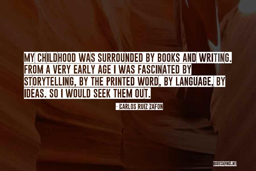 Printed Word Quotes By Carlos Ruiz Zafon