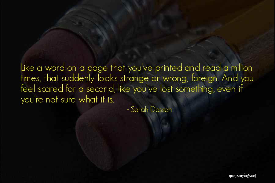 Printed Word Quotes By Sarah Dessen