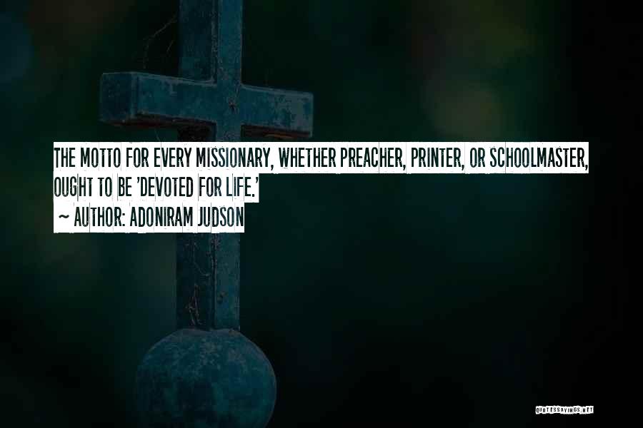 Printer Quotes By Adoniram Judson