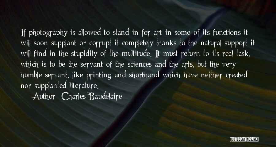 Printing Art Quotes By Charles Baudelaire