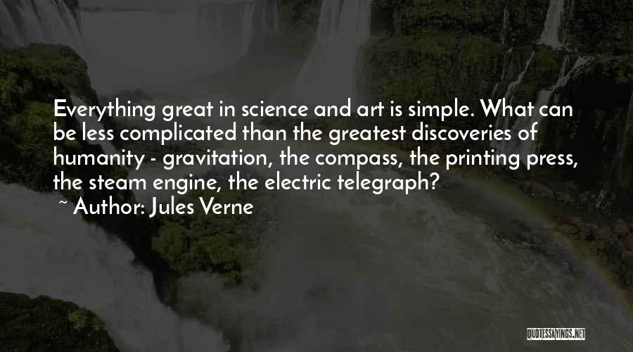 Printing Art Quotes By Jules Verne