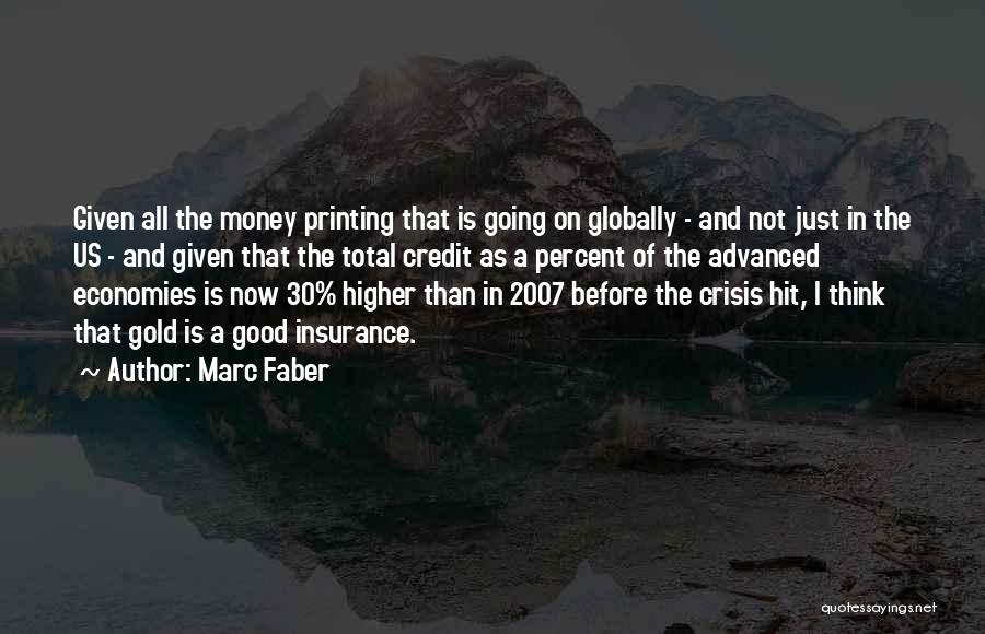 Printing Money Quotes By Marc Faber