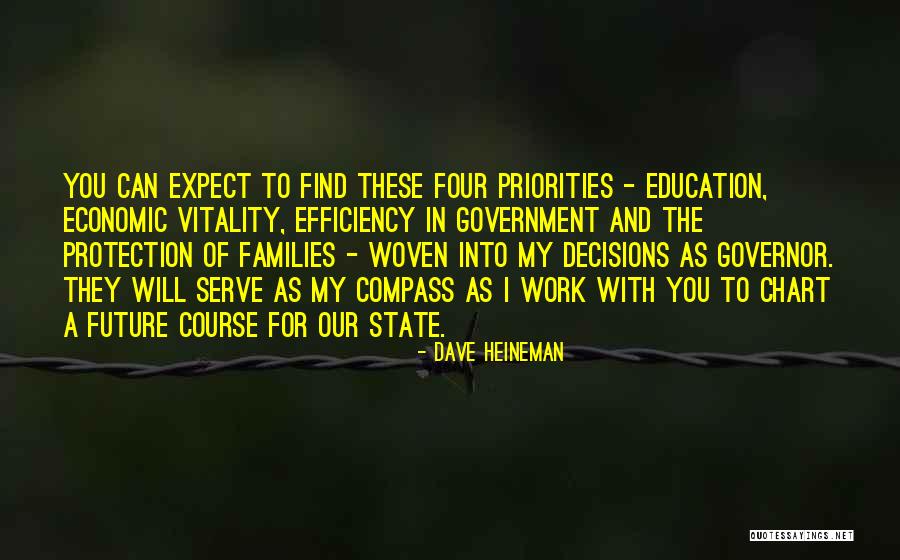 Priorities And Families Quotes By Dave Heineman