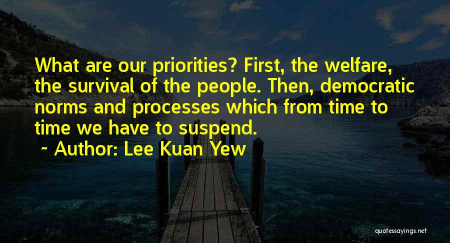 Priorities And Time Quotes By Lee Kuan Yew