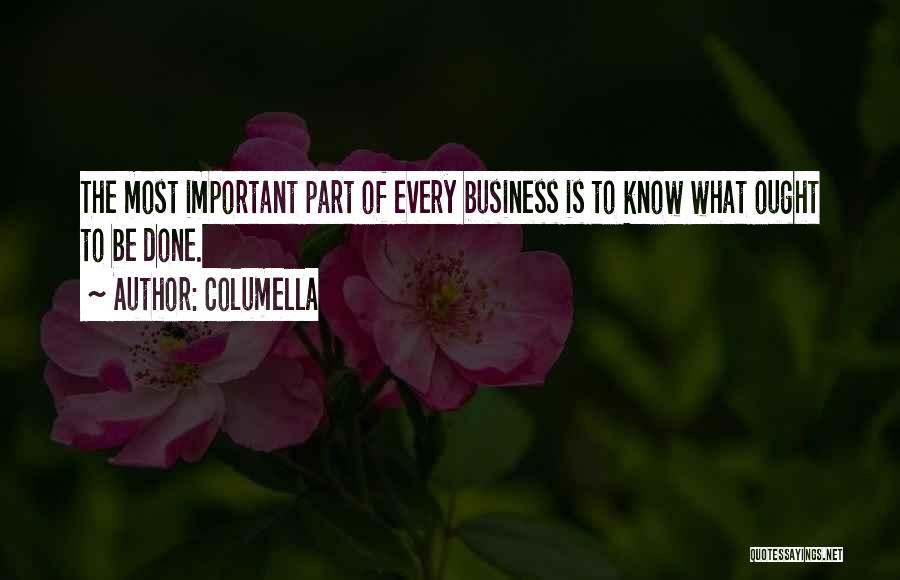 Priorities In Business Quotes By Columella