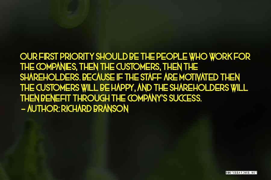 Priority Quotes By Richard Branson