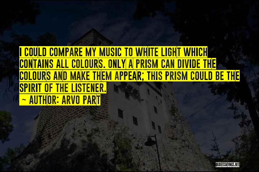 Prism Light Quotes By Arvo Part