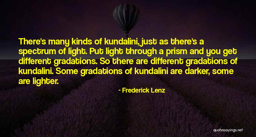 Prism Light Quotes By Frederick Lenz