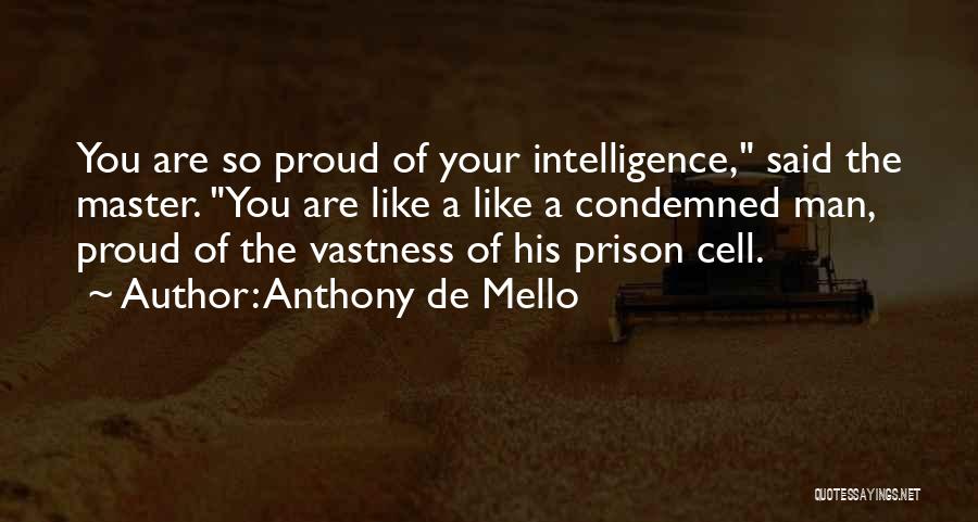 Prison Cell Quotes By Anthony De Mello