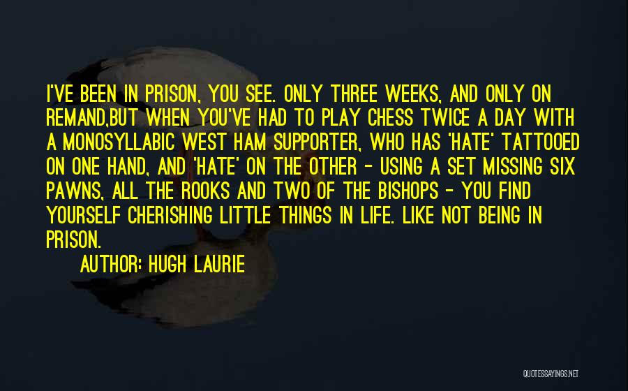 Prison Humor Quotes By Hugh Laurie