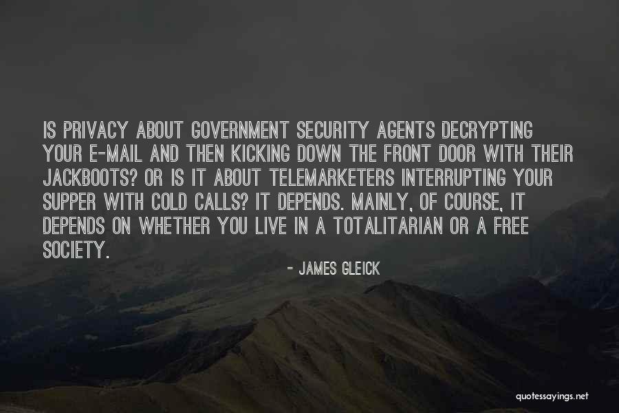 Privacy Over Security Quotes By James Gleick