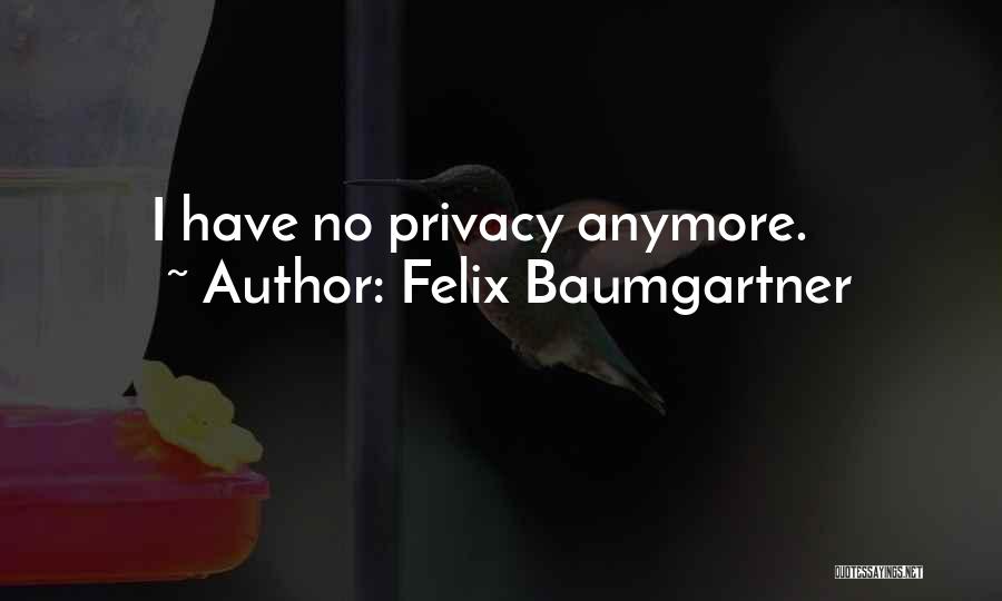 Privacy Quotes By Felix Baumgartner