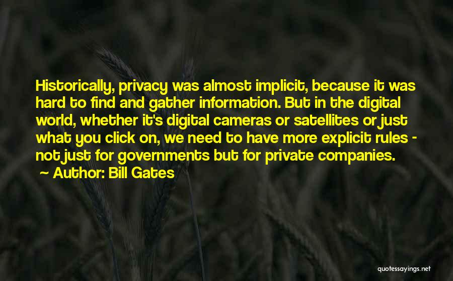 Private Companies Quotes By Bill Gates