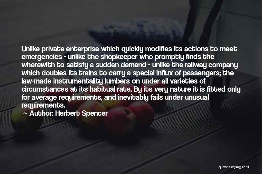 Private Enterprise Quotes By Herbert Spencer