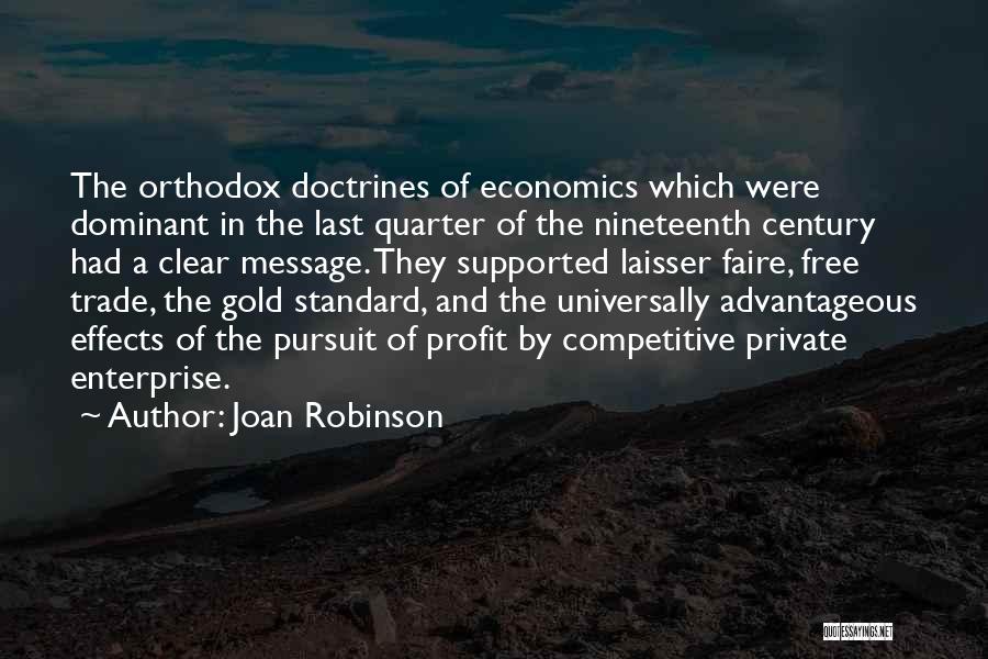 Private Enterprise Quotes By Joan Robinson