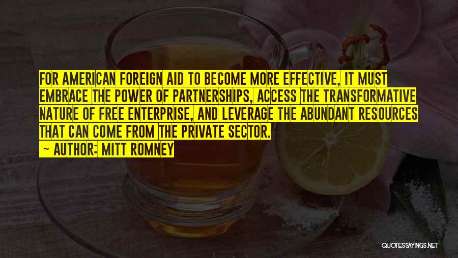 Private Enterprise Quotes By Mitt Romney