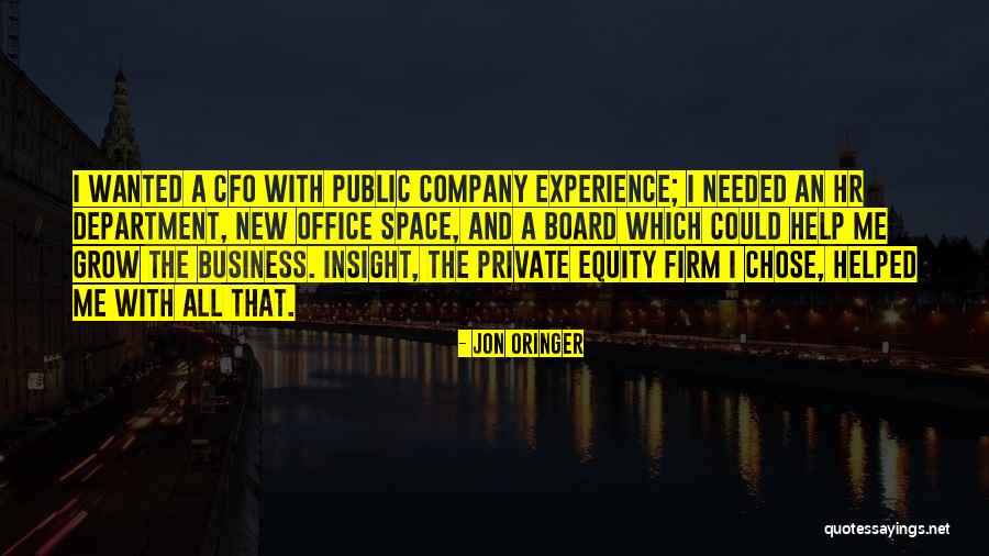 Private Equity Quotes By Jon Oringer