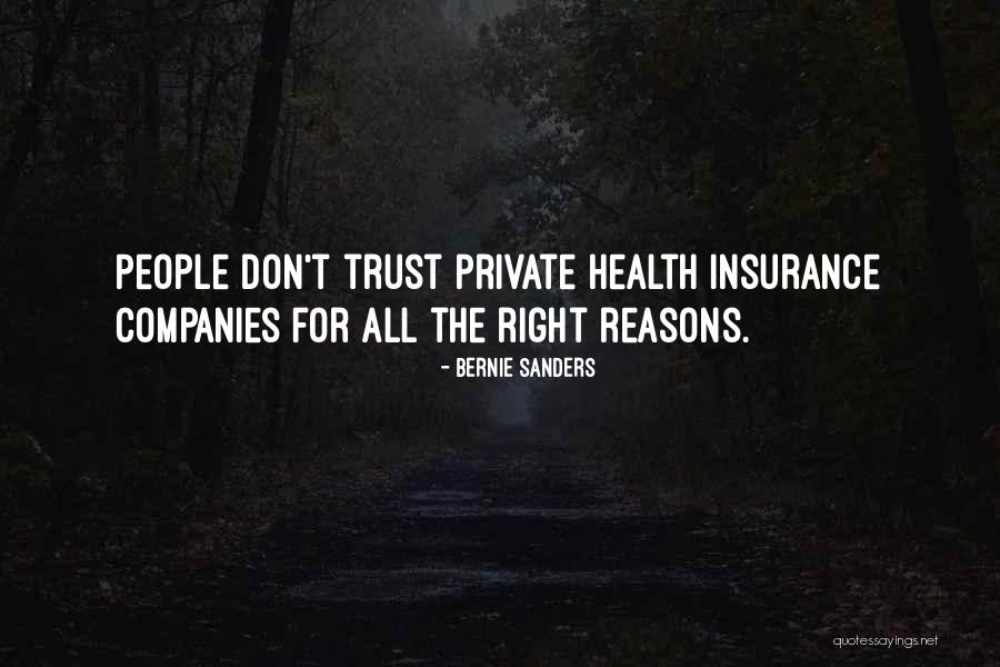 Private Health Insurance Quotes By Bernie Sanders