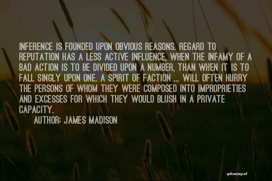 Private Number Quotes By James Madison