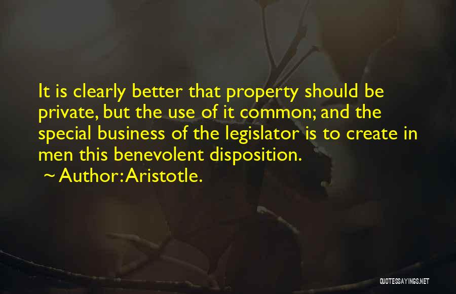 Private Property Quotes By Aristotle.