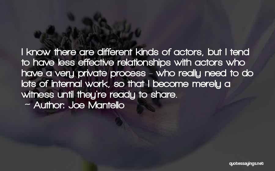 Private Relationships Quotes By Joe Mantello