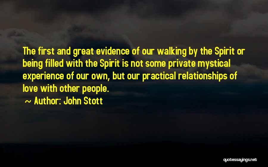 Private Relationships Quotes By John Stott