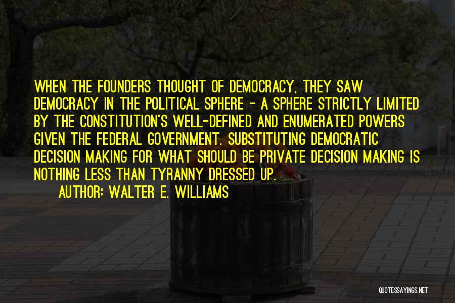 Private Sphere Quotes By Walter E. Williams