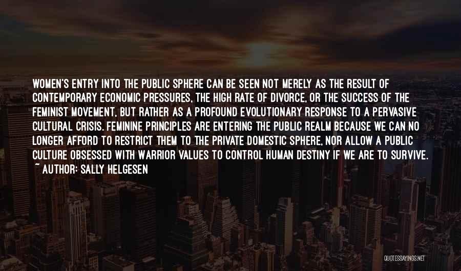 Private Vs Public Quotes By Sally Helgesen