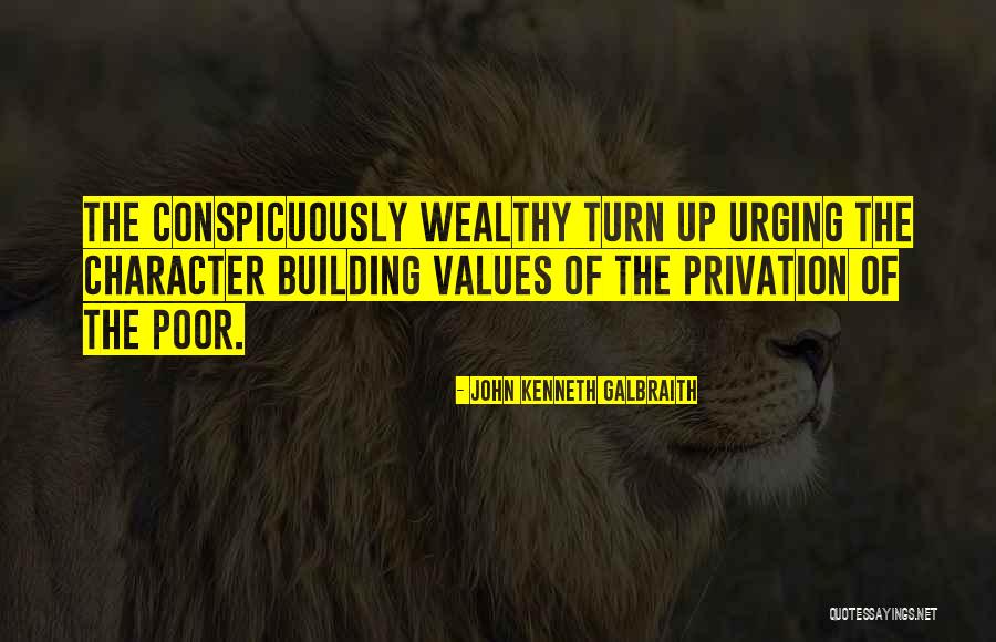 Privation Quotes By John Kenneth Galbraith