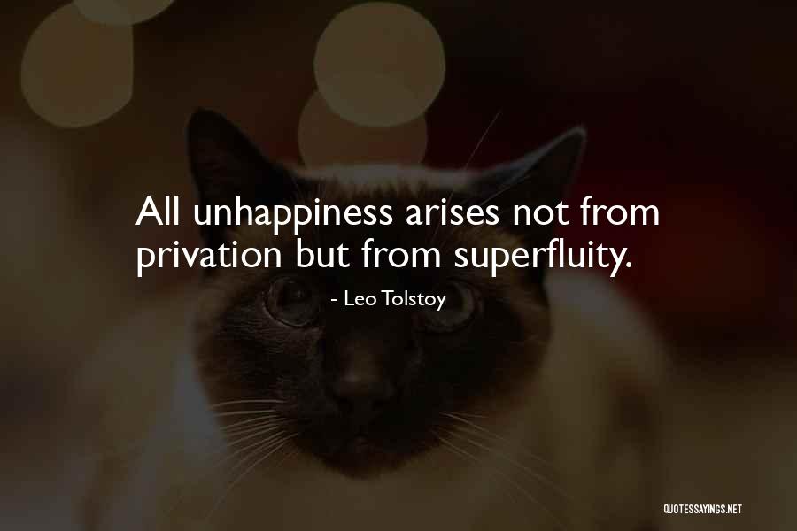 Privation Quotes By Leo Tolstoy