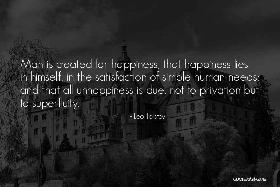 Privation Quotes By Leo Tolstoy