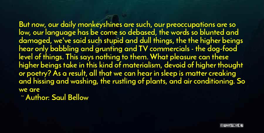 Privation Quotes By Saul Bellow