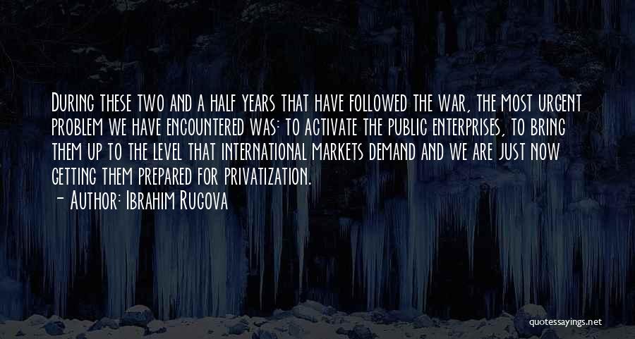 Privatization Quotes By Ibrahim Rugova