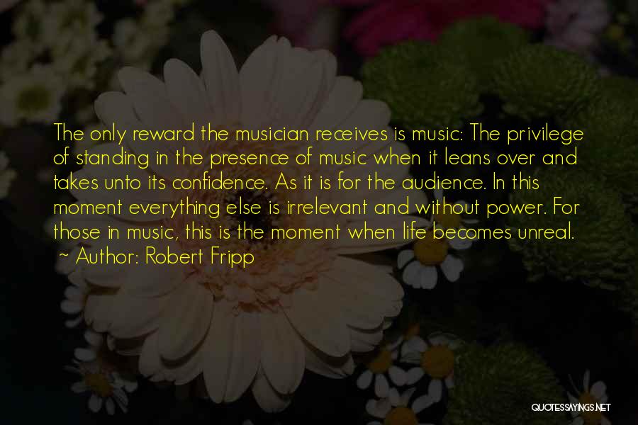 Privilege And Power Quotes By Robert Fripp