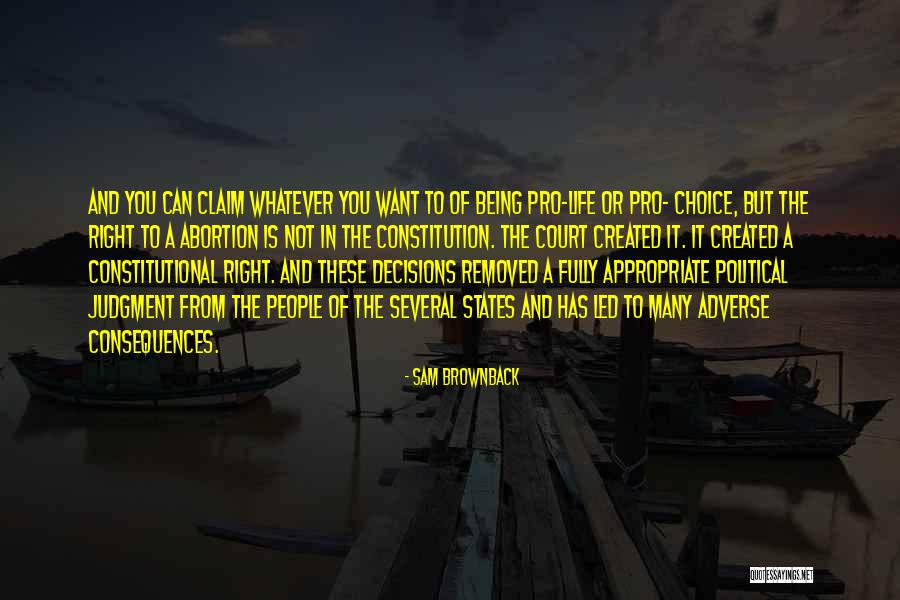 Pro Choice Abortion Quotes By Sam Brownback Pro Choice Abortion Quotes By Sam Brownback