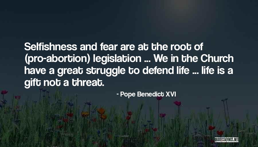 Pro Life Quotes By Pope Benedict XVI