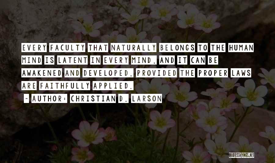 Proably Quotes By Christian D. Larson