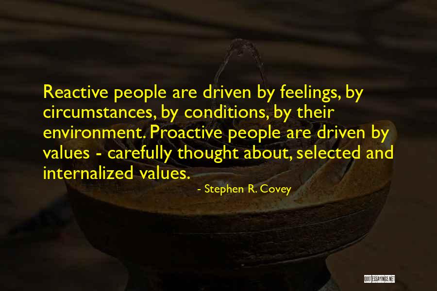 Proactive Reactive Quotes By Stephen R. Covey