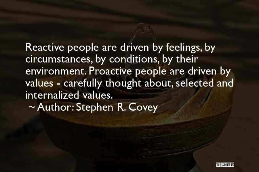 Proactive Vs Reactive Quotes By Stephen R. Covey