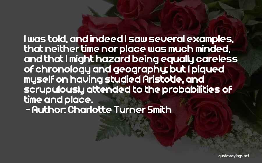 Probabilities Quotes By Charlotte Turner Smith