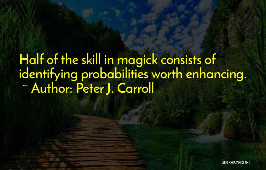 Probabilities Quotes By Peter J. Carroll