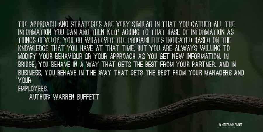 Probabilities Quotes By Warren Buffett