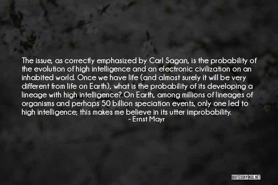 Probability In Life Quotes By Ernst Mayr Probability In Life Quotes By Ernst Mayr