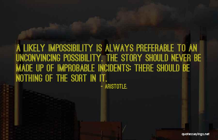 Probability Vs Possibility Quotes By Aristotle.