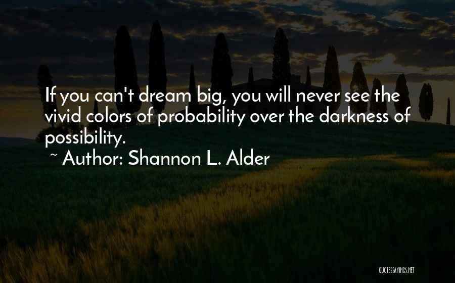 Probability Vs Possibility Quotes By Shannon L. Alder