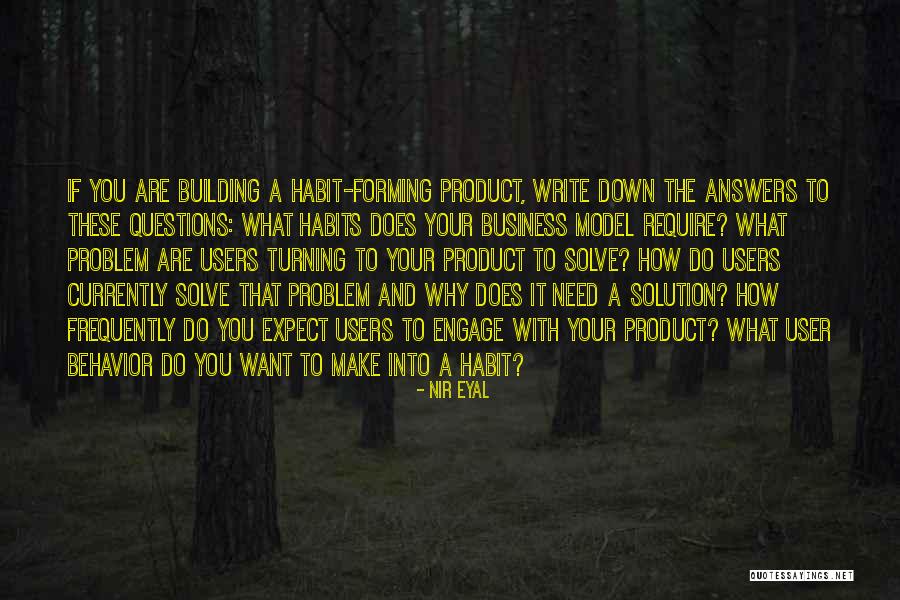 Problem And Solution Quotes By Nir Eyal Problem And Solution Quotes By Nir Eyal
